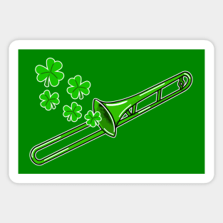 St Patrick's Day 2022 Trombone Trombonist Irish Musician Sticker